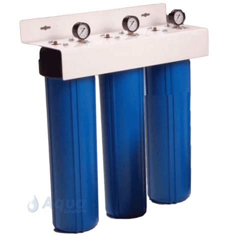 Triplex Big Blue Filter System Aqua Solutions Canada