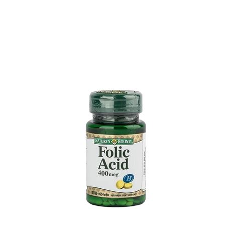 Nature S Bounty Folic Acid 400 Mcg Folik Asit 100 Tablet Sachane