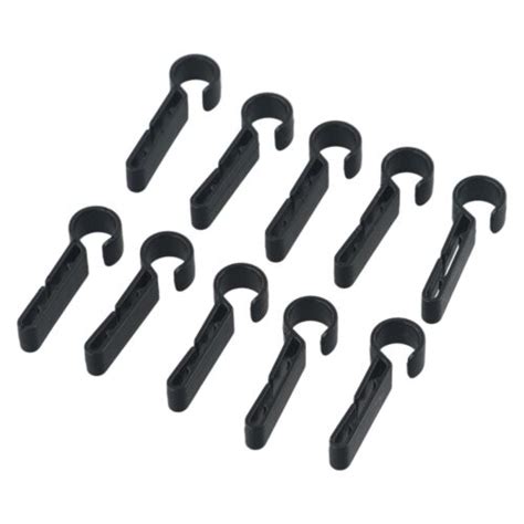 Durable Plastic Helmet Clips For Secure Headlamp Attachment Pack Of 10