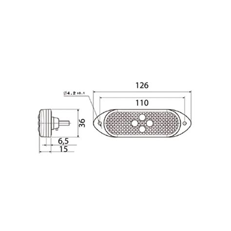 SMD04 LED Feu De Position Avant LED 24V Crista Vignal 104140