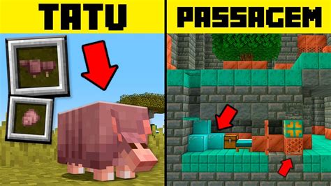 Minecraft Tudo Sobre O Tatu E Nova Sala Secreta Youtube