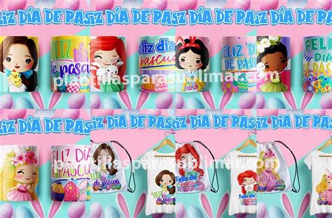 Plantillas Pascua Princesas Taza Playera Plantillas Para Sublimar