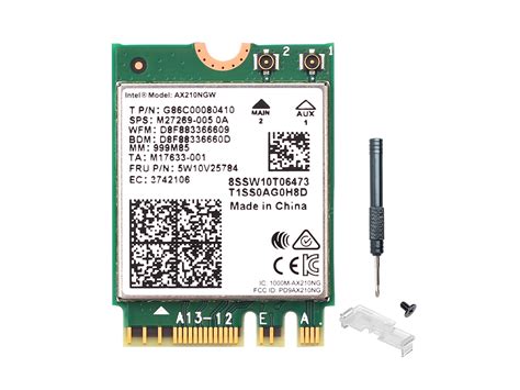 Tri Band Intel AX210 Wifi Card For PC Wi Fi 6E AX210NGW NGFF M 2 2230