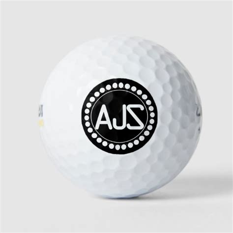 Decorative Monogram Design Golf Balls | Zazzle.com