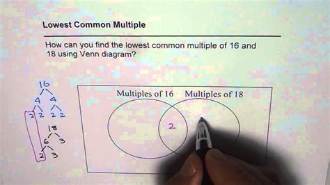 How To Find Lcm Lowest Common Factor By Venn Diagram Youtube