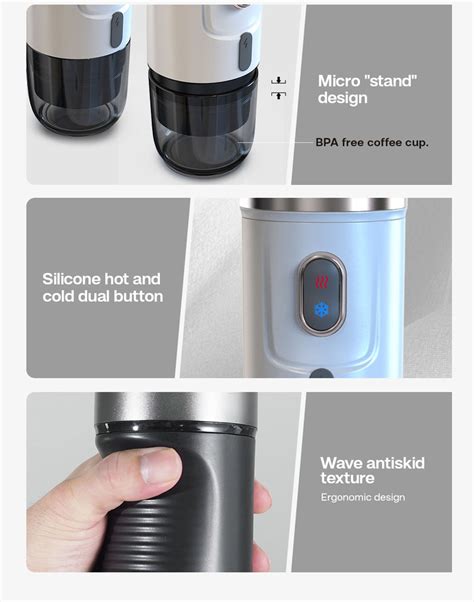 HIBREW H4A 3-in-1 Portable Espresso Coffee Maker For Car & Home | Europe