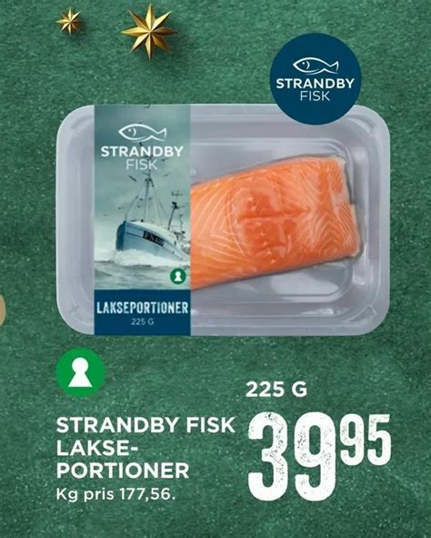 Strandby Fisk Lakseportioner Tilbud Hos Meny