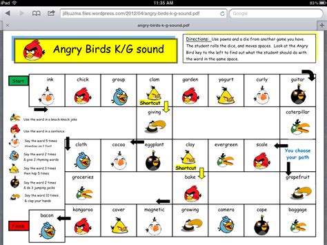 Angry Bird Articulation And Language Activities Speech Therapy With