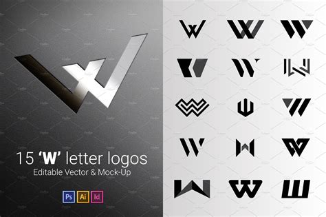 15 W Letter Logos - Vector & Mock-Up | Branding & Logo Templates ...