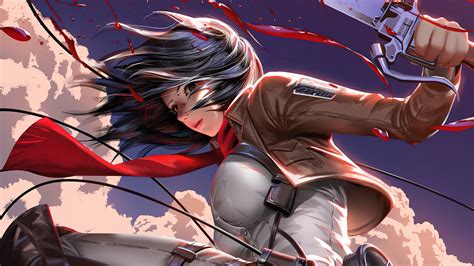 Mikasa Ackerman 4K Ultra HD Wallpaper