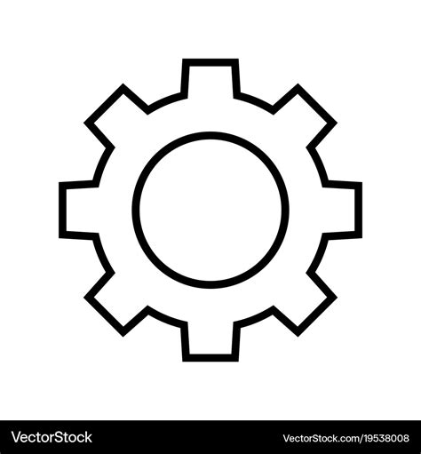 Gear Icon Royalty Free Vector Image VectorStock