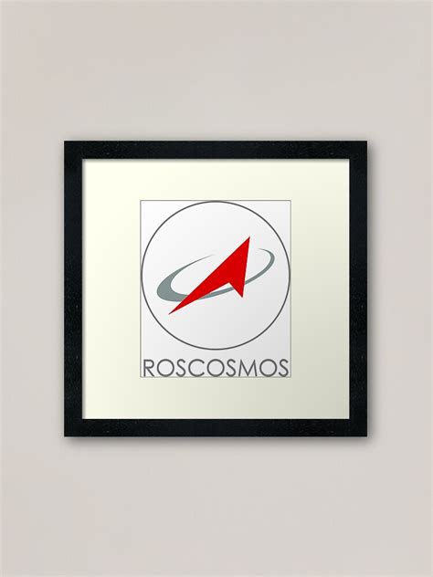 "Russian Federal Space Agency (Roscosmos) Logo" Framed Art Print by ...