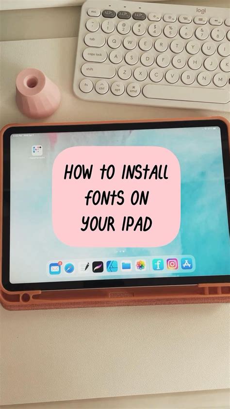 How To Install Fonts On Your IPad Ipad Tutorials Procreate Ipad