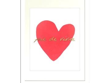 Joie de vivre printable/french expression/inspirational quote/heart ...