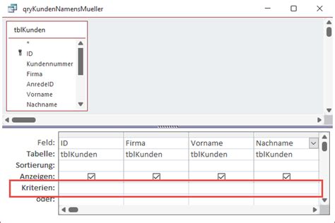 Abfragen Basics Nach Textfeldern Filtern Access Basics