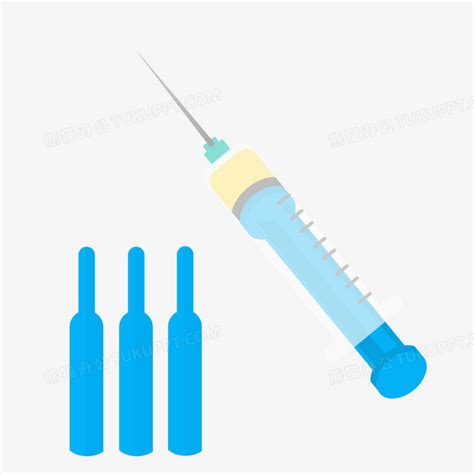 卡通手绘针筒疫苗注射免抠元素png图片素材下载元素png熊猫办公