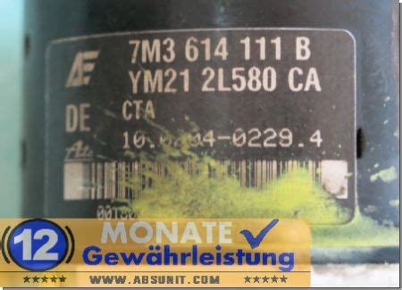 ABS Pump 7M3614111B 7M3-907-379-C 10020402294 10.0947-0313.3 Sharan ...