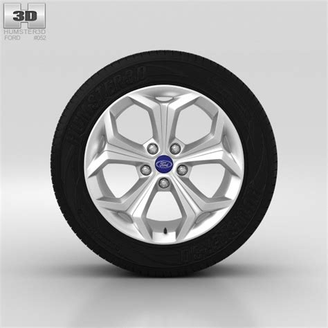 Ford Galaxy Wheel 18 inch 001 3D model - Download Wheels on 3DModels.org