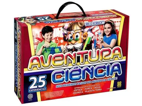 Jogo Aventura Ciência 25 Experimentos ABC Variedades