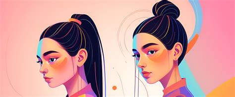 Modern Digital Art Of Dual Faces Free Download Ai Scribbles