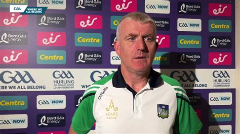 The Gaa On Twitter Reaction Limerickclg Manager John Kiely Was