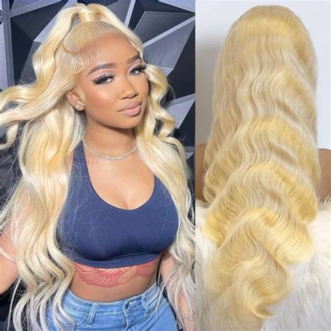 Highlight Ombre Red Straight Lace Frontal Human Hair Wig