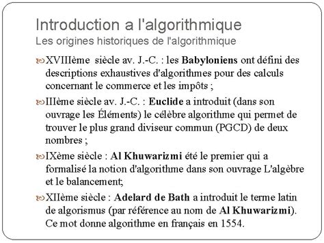 Algorithmique Et Structure De Donnes Syllabus Du Cours