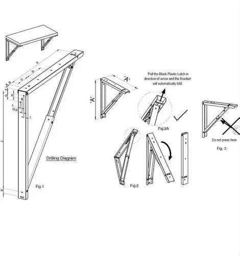 Folding Self Table Brackets At Best Price In Mumbai By Amarsons