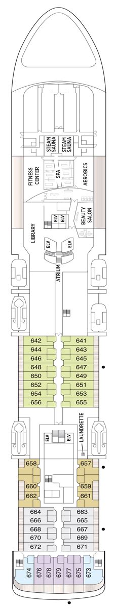 Seven Seas Voyager Deck plan & cabin plan