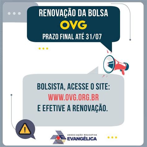 Renova O Bolsa Ovg Unievang Lica