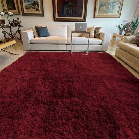 Tapete 150X200 Peludo Sala Quarto Shaggy Antiderrapante Shopee Brasil