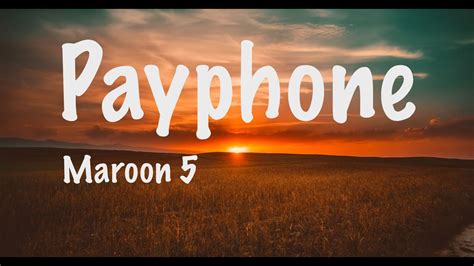 Payphone Maroon 5 Lyrics Clean Youtube