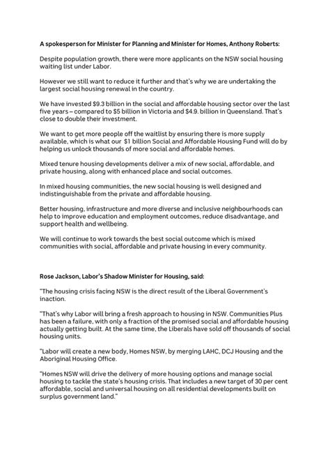Social Housing Statements Documentcloud