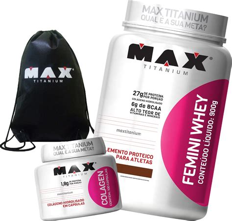 Femini Whey G Colageno Caps Mochila Max Titanium R