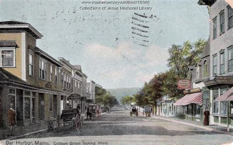 Cottage Street Looking West Ca 1907 Maine Memory Network