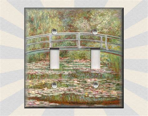 Monet Art Garden Bridge Monet Art Home Decor Floral Monet Art Metal ...