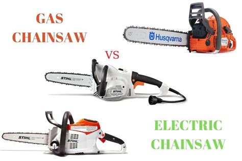 Gas vs Electric Chainsaw: Which is Better? - Start Woodworking Now