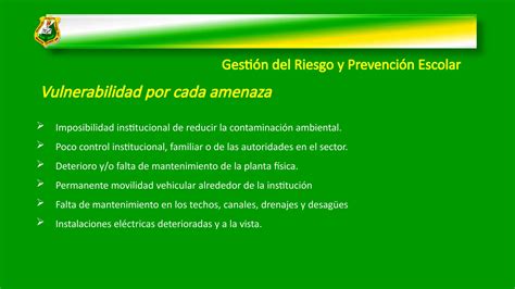 Ppt Plan De Prevencion Riesgo Escolar Pptx