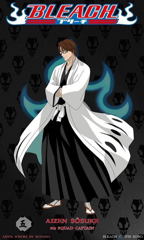 Aizen Sosuke Former Captain of Squad 5 bleach | Bleach captains, Bleach ...