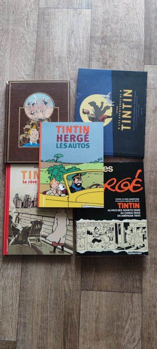 Tintin Ensemble de 5 ouvrages autour de Tintin Hergé 5 Album