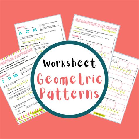 Geometric Patterns Worksheet Grade 5 Teacha