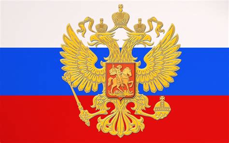 Russia, Flag, Double-headed eagle, Coat of arms, HD Wallpaper | Rare ...