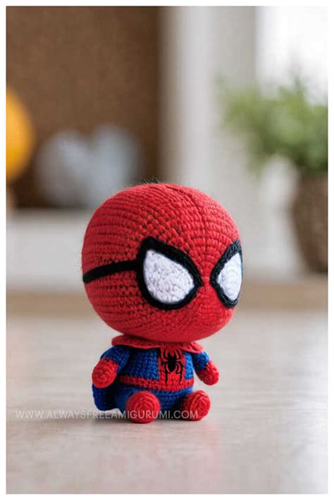 Amigurumi Spiderman Crochet Free Pattern Always Free Amigurumi