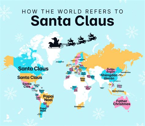 New Map Reveals How People Refer To ‘santa Claus In Different