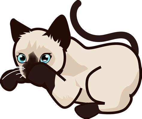 Open Siamese Cat Clip Art Png Download Full Size Clipart 1743292 Pinclipart