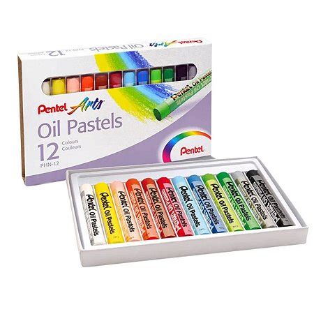 Giz Pastel Oleoso Pentel Cores Mundol Pis