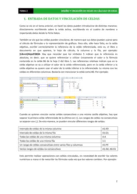 Solution Tema Dise O Y Creaci N De Hojas De C Lculo En Excel