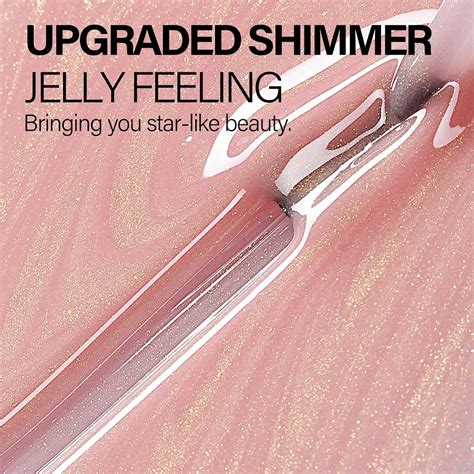 AILLSA Esmalte de uñas de gel color nude con purpurina esmalte de gel translúcido rosa claro