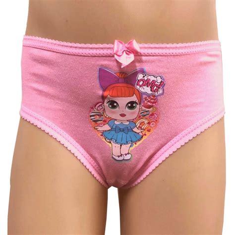 Kit C Calcinha Infantil Desenho Lhama Gra A Menina Gal Lingerie