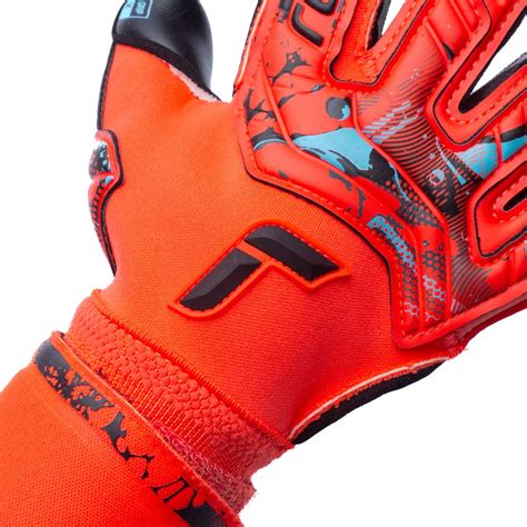 Guante De Portero Reusch Attrakt Gold X Evolution Cut Red Blue Black